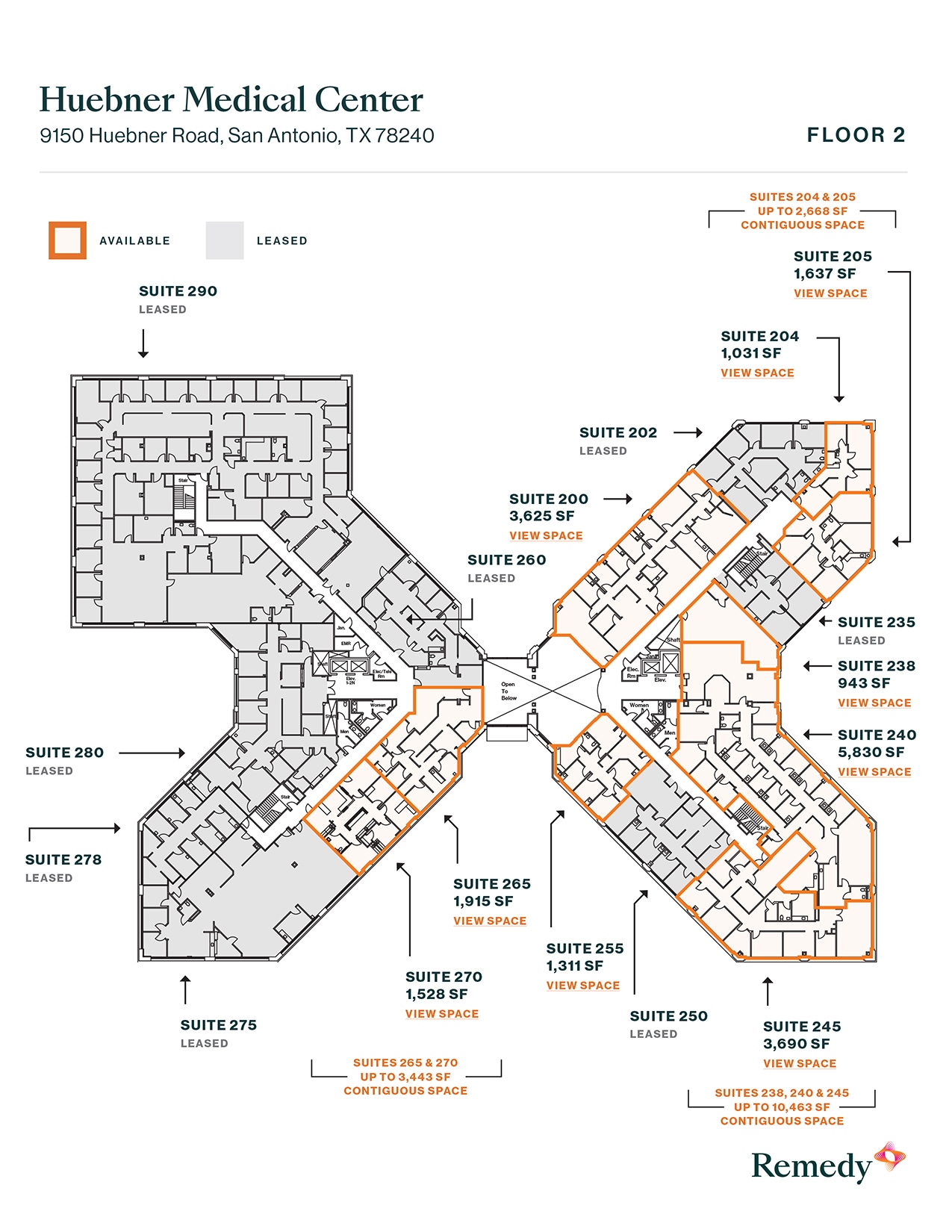 9150 Huebner Rd, San Antonio, TX à louer Plan d’étage- Image 1 de 1