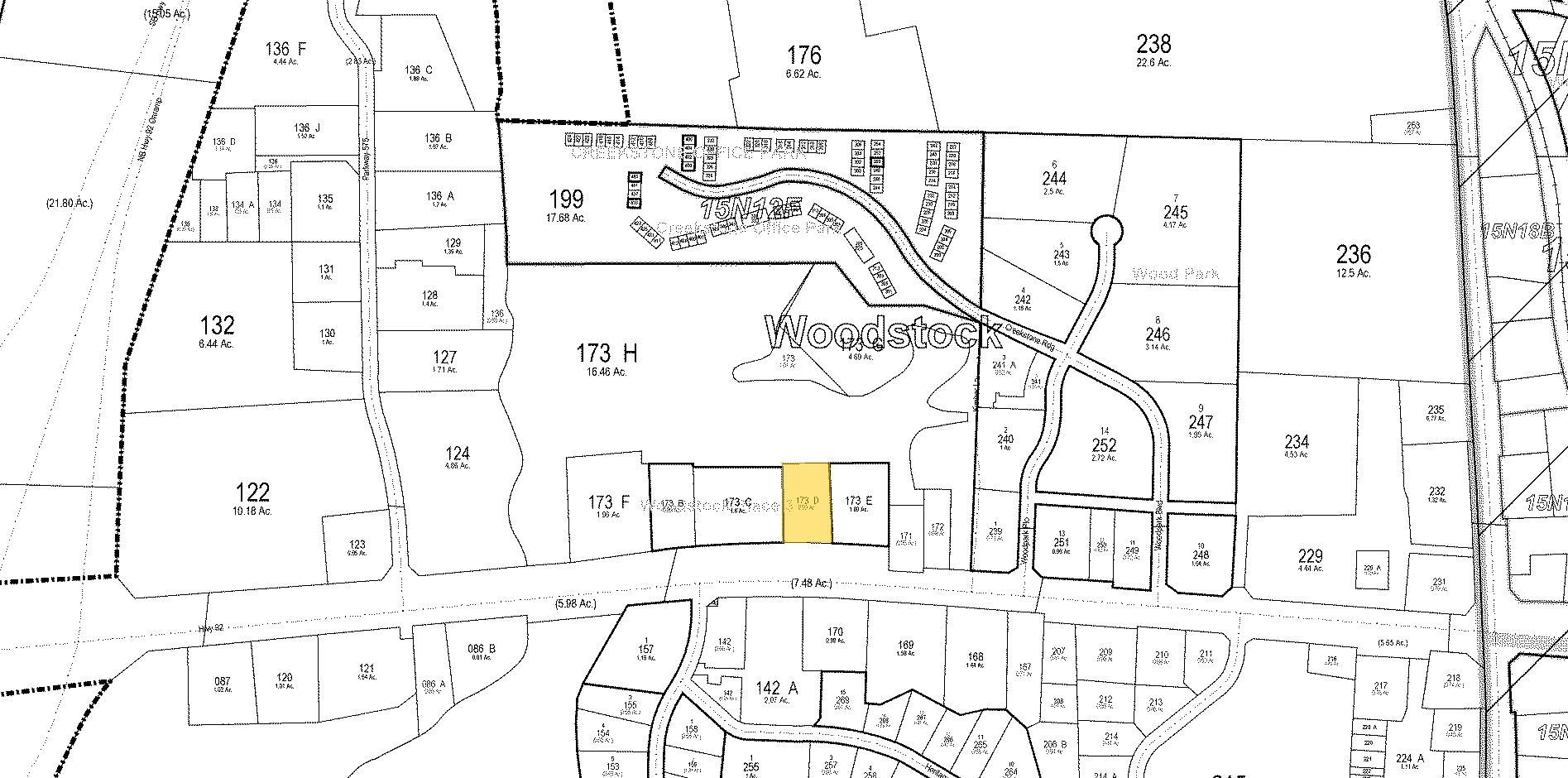 9775 Highway 92, Woodstock, GA à louer Plan cadastral- Image 1 de 2