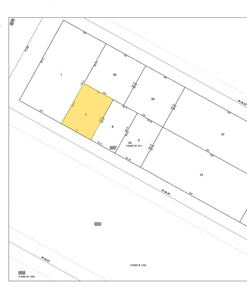 555 W 25th St, New York, NY for lease - Plat Map - Image 2 of 5