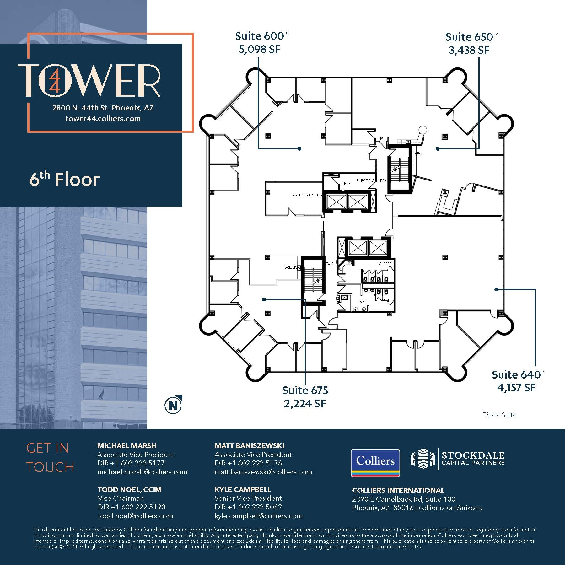 2800 N 44th St, Phoenix, AZ for lease Floor Plan- Image 1 of 1