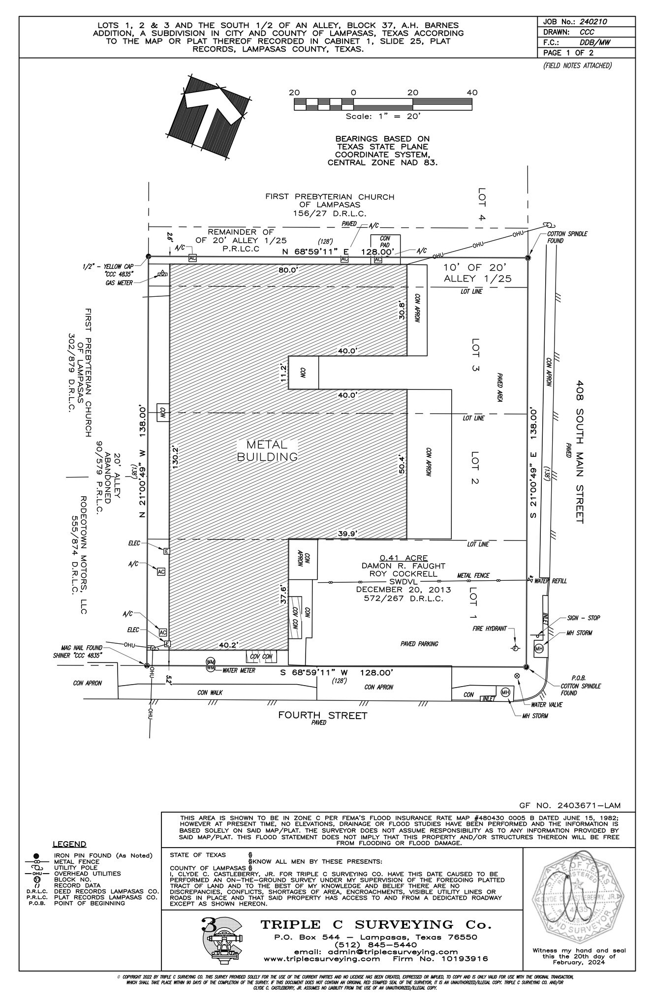 408 S Main St, Lampasas, TX for lease Site Plan- Image 1 of 1