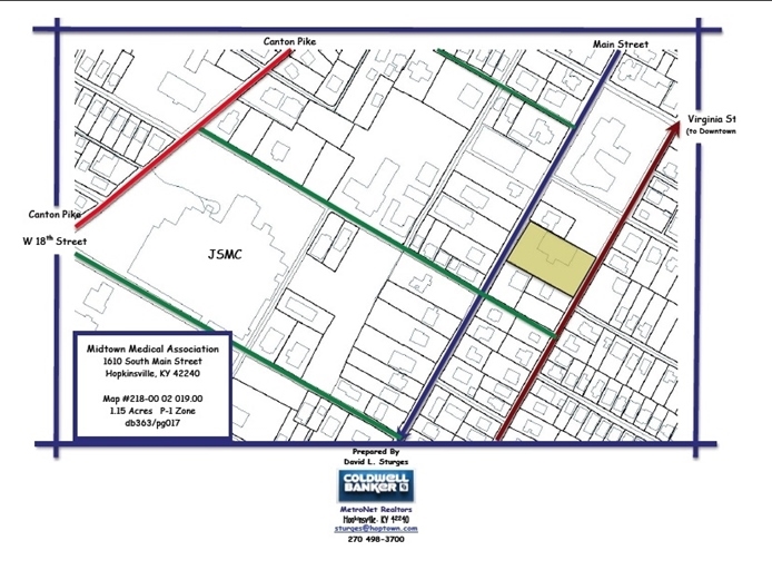 1610 S Main St, Hopkinsville, KY à vendre - Plan cadastral - Image 1 de 1