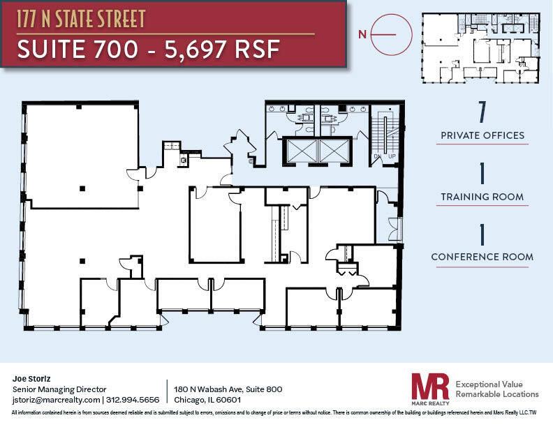 177 N State St, Chicago, IL for lease Floor Plan- Image 1 of 9