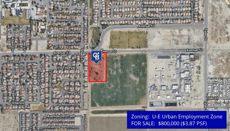 Avenue 53, Coachella, CA à vendre Aérien- Image 1 de 3