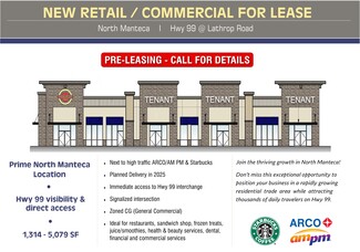 Plus de détails pour Hwy 99 & Lathrop Rd, Manteca, CA - Local commercial à louer