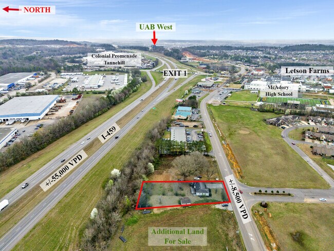 Plus de détails pour 4985 Mcadory School Rd, McCalla, AL - Bureau à vendre