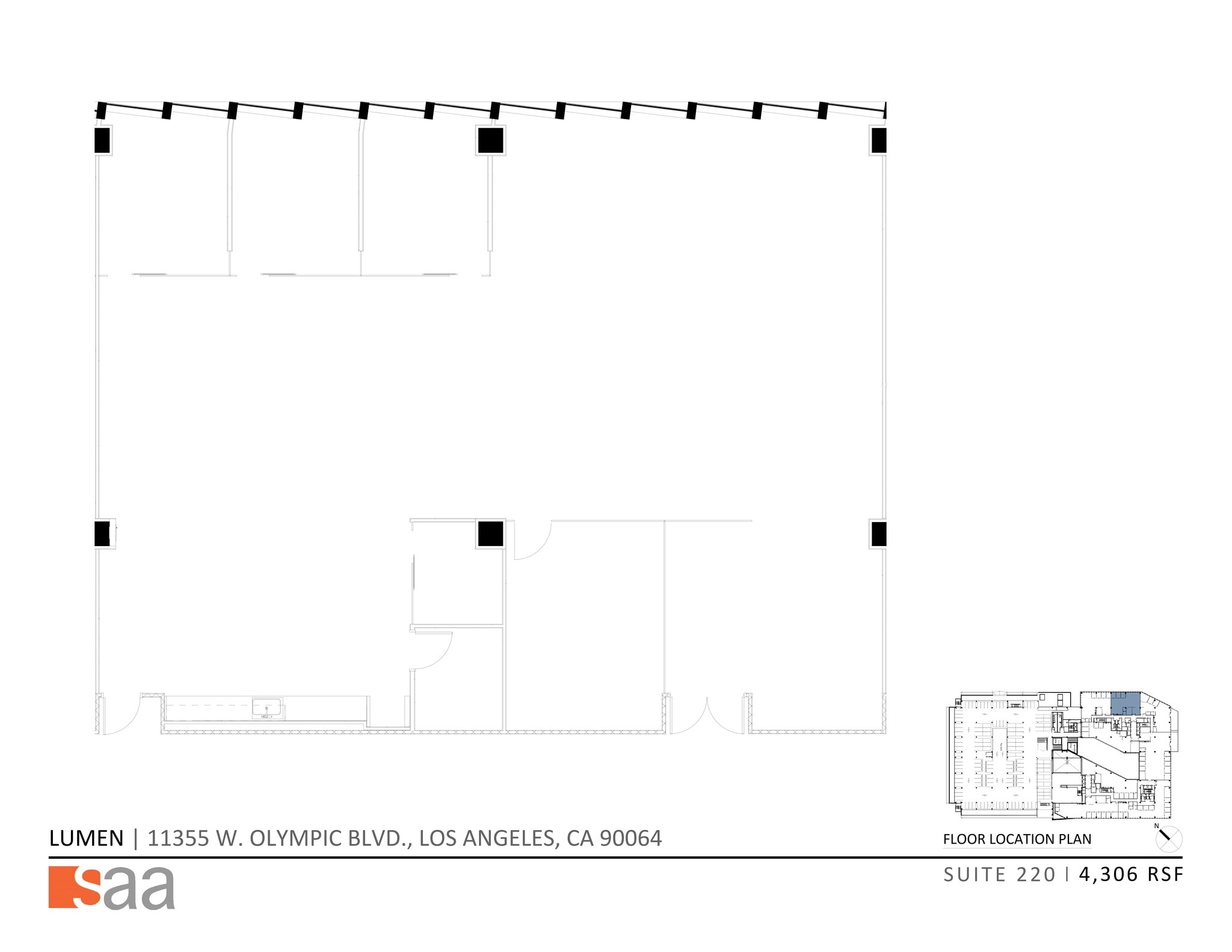 11355 W Olympic Blvd, Los Angeles, CA for lease Site Plan- Image 1 of 5