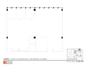 11355 W Olympic Blvd, Los Angeles, CA for lease Site Plan- Image 1 of 5