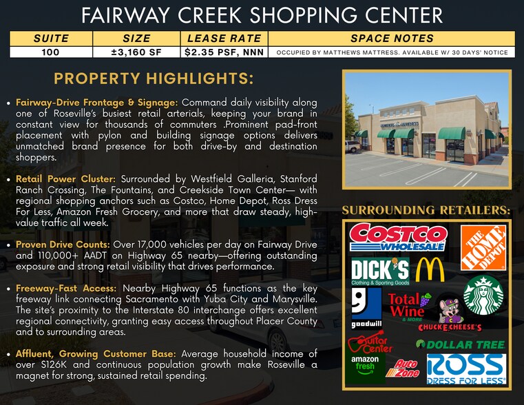 9650 Fairway Dr, Roseville, CA à louer - Photo du bâtiment - Image 2 de 13