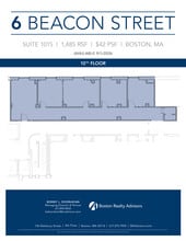 6 Beacon St, Boston, MA à louer Plan d’étage- Image 1 de 1