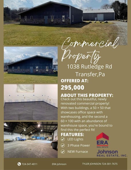 1038 Rutledge Rd, Transfer, PA for sale - Building Photo - Image 2 of 6