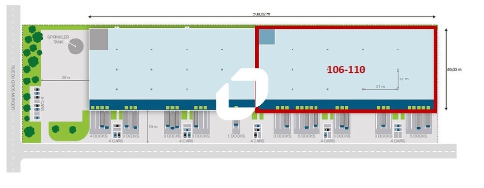 Industrial in Cergy for lease - Site Plan - Image 3 of 3