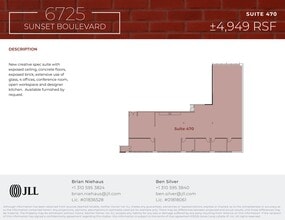 6725 W Sunset Blvd, Los Angeles, CA à louer Plan de site- Image 1 de 16