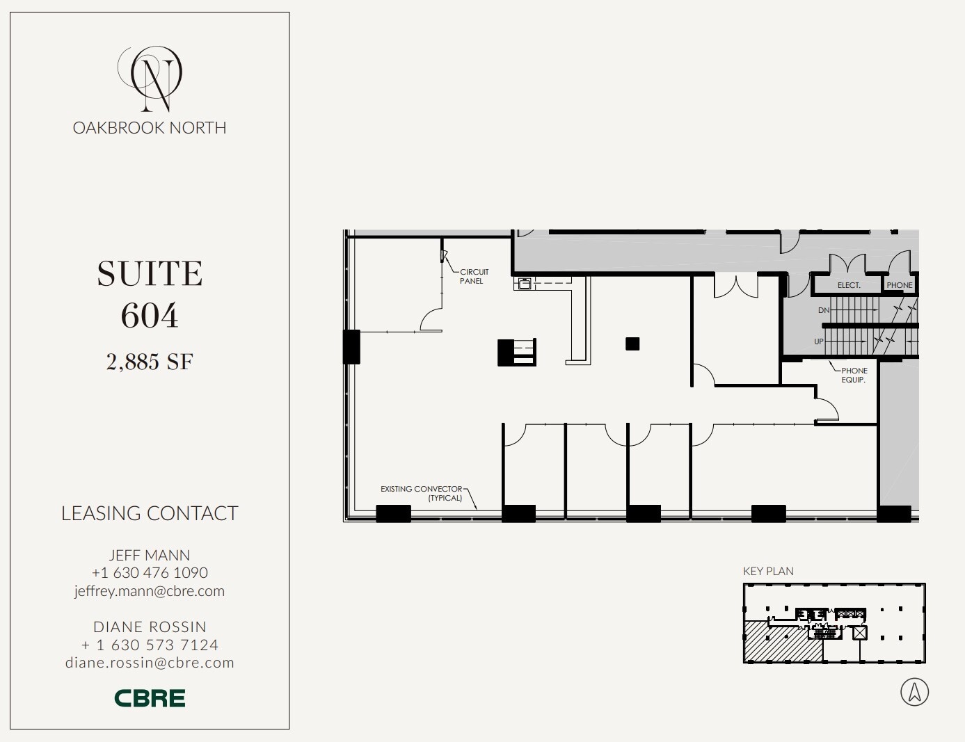 1200 Harger Rd, Oak Brook, IL à louer Plan d’étage- Image 1 de 1