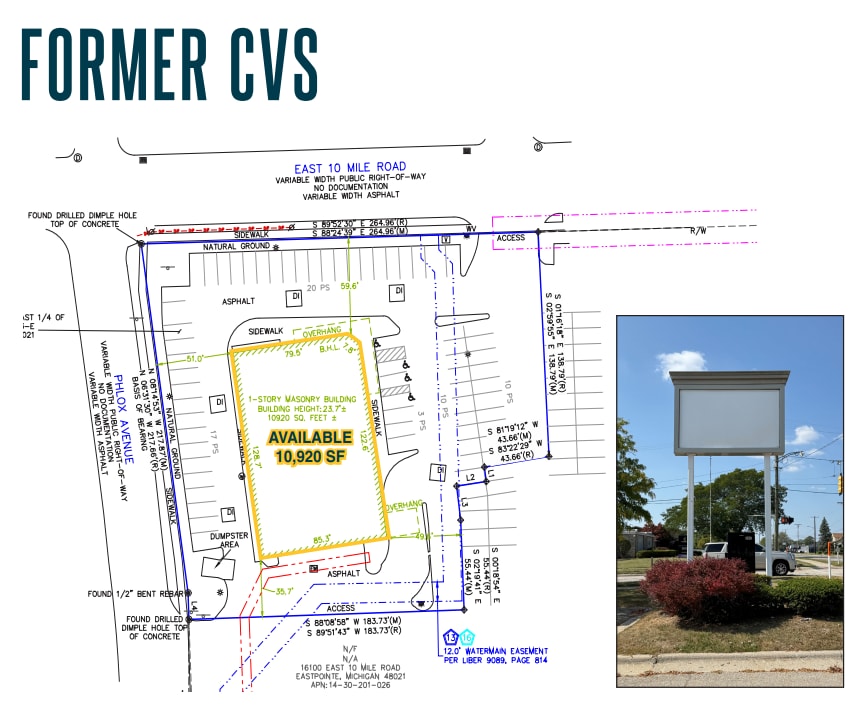 16000 E 10 Mile Rd, Eastpointe, MI à louer Plan d’étage- Image 1 de 1
