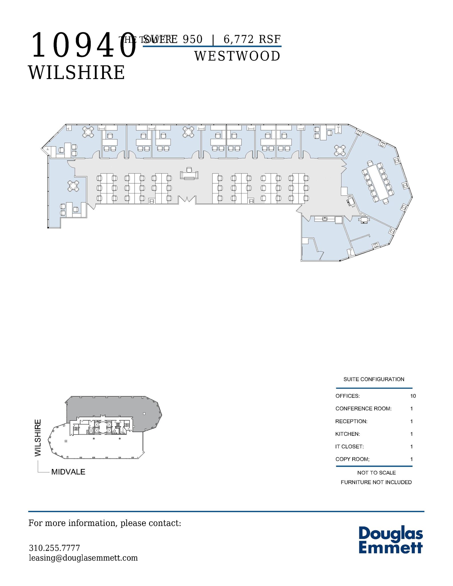 10940 Wilshire Blvd, Los Angeles, CA à louer Plan d  tage- Image 1 de 1