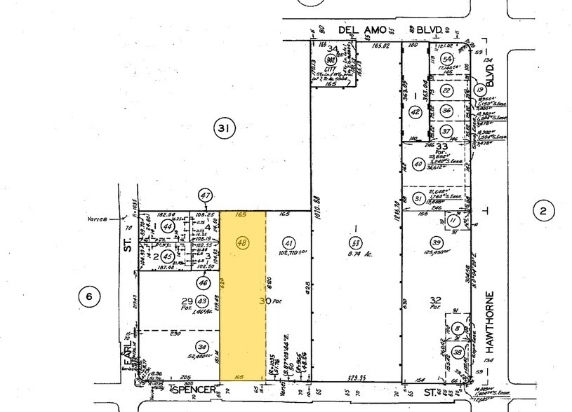 4025 Spencer St, Torrance, CA for lease - Plat Map - Image 3 of 3