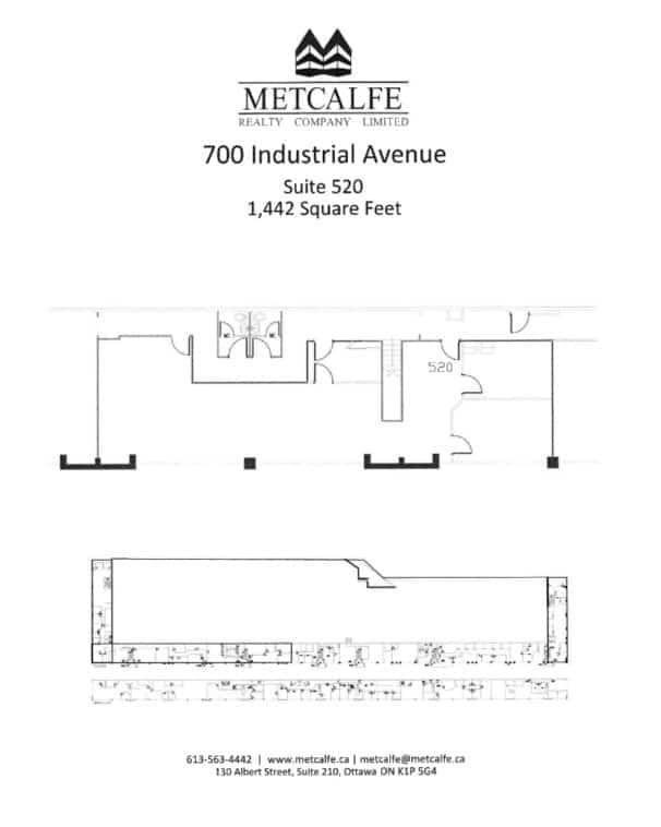 700 Industrial Ave, Ottawa, ON à louer Plan d’étage- Image 1 de 1