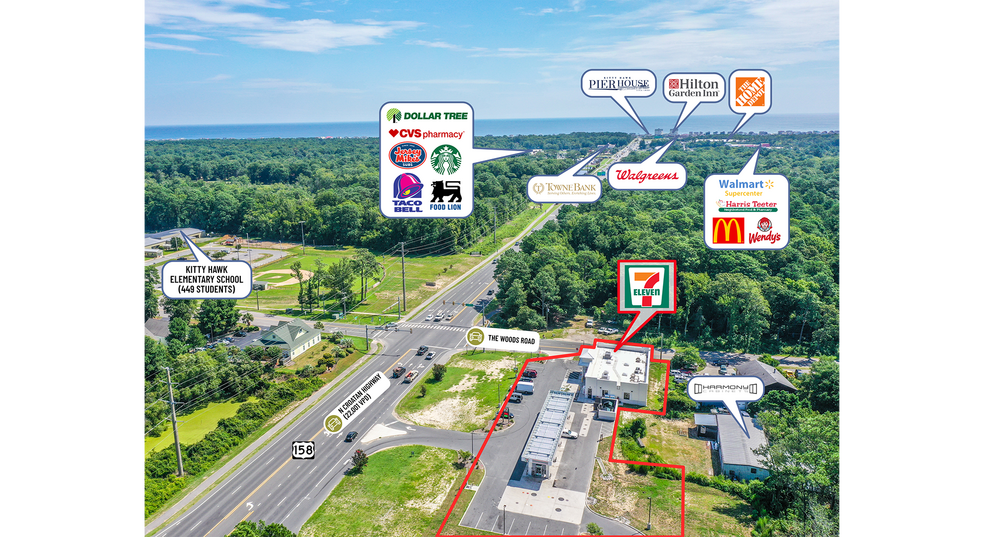 6100 N Croatan Hwy, Kitty Hawk, NC à vendre - Photo du bâtiment - Image 3 de 4