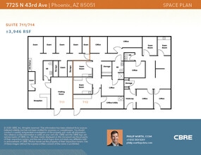 7725 N 43rd Ave, Phoenix, AZ for lease Floor Plan- Image 1 of 2