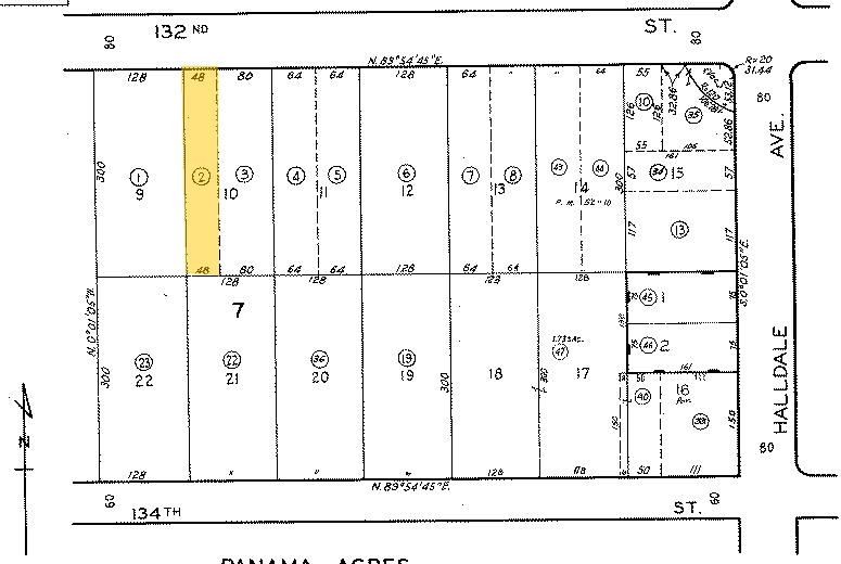 1610 W 132nd St, Gardena, CA for lease - Plat Map - Image 3 of 3