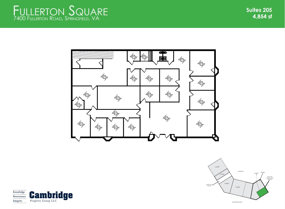 7400 Fullerton Rd, Springfield, VA for lease Floor Plan- Image 1 of 3
