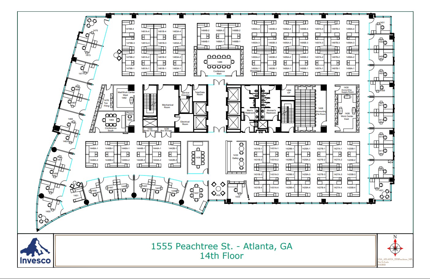 1555 Peachtree St, Atlanta, GA for lease Floor Plan- Image 1 of 1