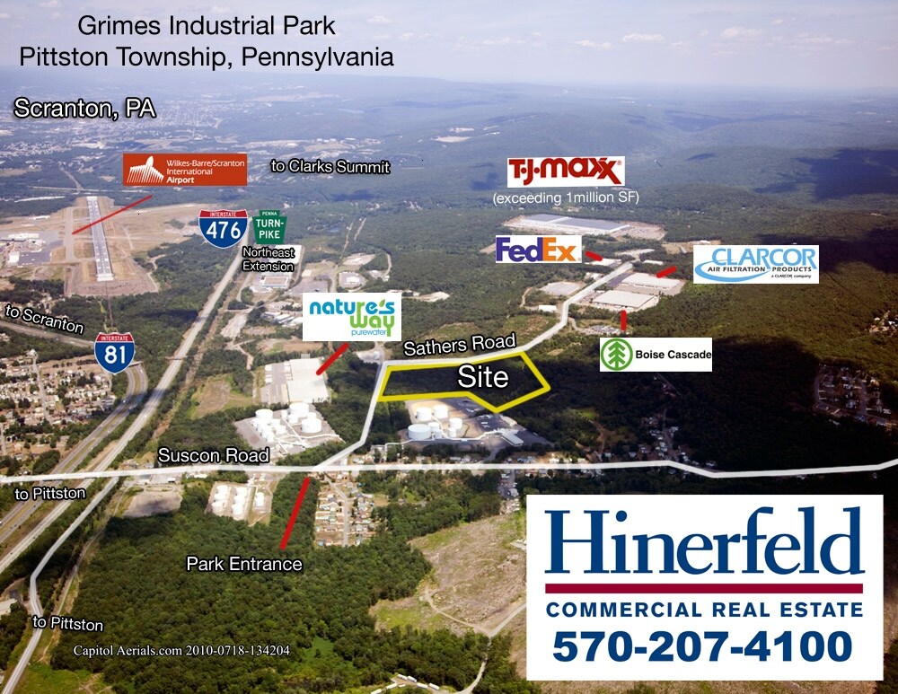 Sathers Drive & Commerce Rd, Pittston Township, PA à vendre Photo du bâtiment- Image 1 de 6