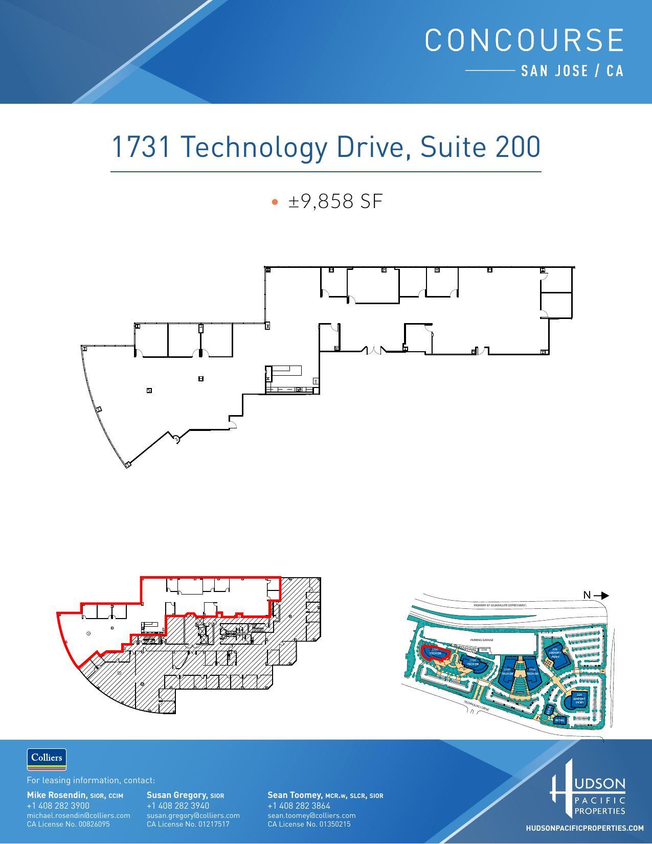 224 Airport Pkwy, San Jose, CA à louer Plan d’étage- Image 1 de 1