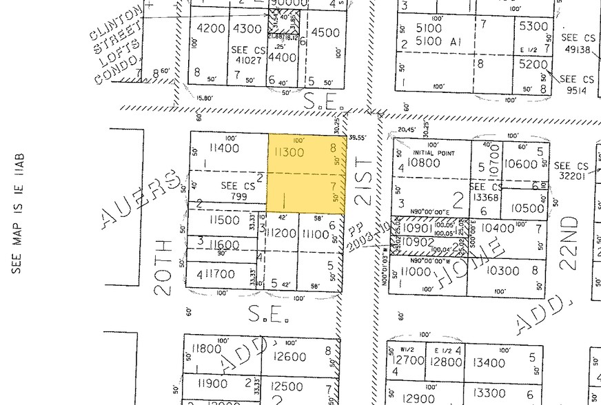 2032-2038 SE Clinton St, Portland, OR for sale - Plat Map - Image 2 of 3