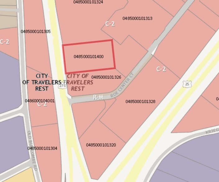 426 S Main St, Travelers Rest, SC à vendre - Plan cadastral - Image 3 de 3