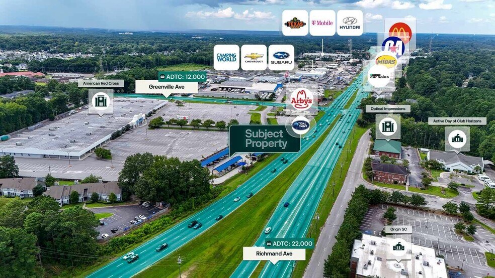 8081 Rivers Ave, North Charleston, SC à vendre - Aérien - Image 3 de 3