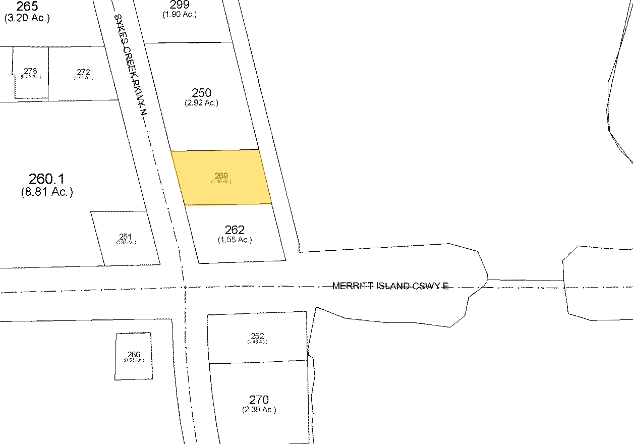 100 N Sykes Creek Pky, Merritt Island, FL à vendre Plan cadastral- Image 1 de 1