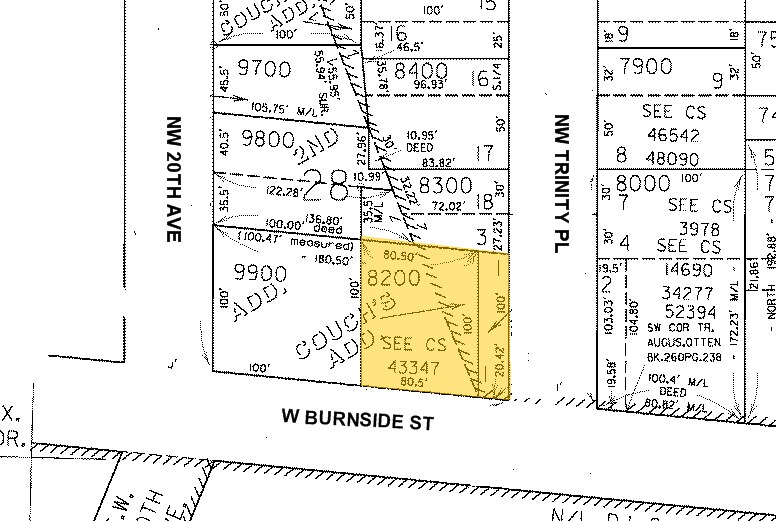1951-1967 NW Burnside St, Portland, OR à vendre - Plan cadastral - Image 2 de 50