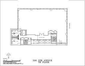 590 Fifth Ave, New York, NY à louer Plan d’étage- Image 1 de 6