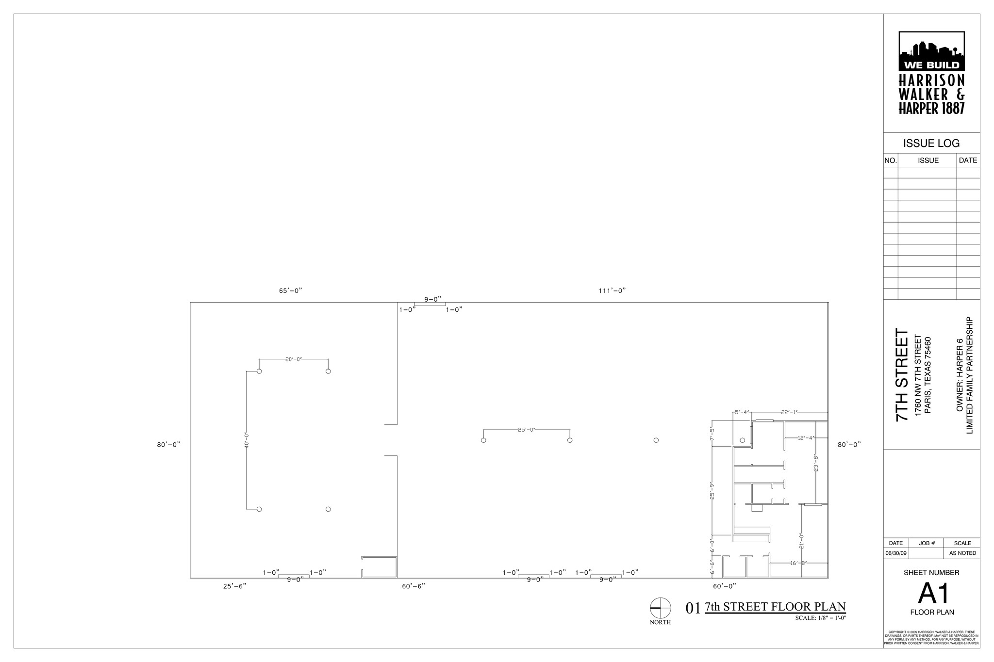 1760 7th St NW, Paris, TX à louer Plan de site- Image 1 de 1