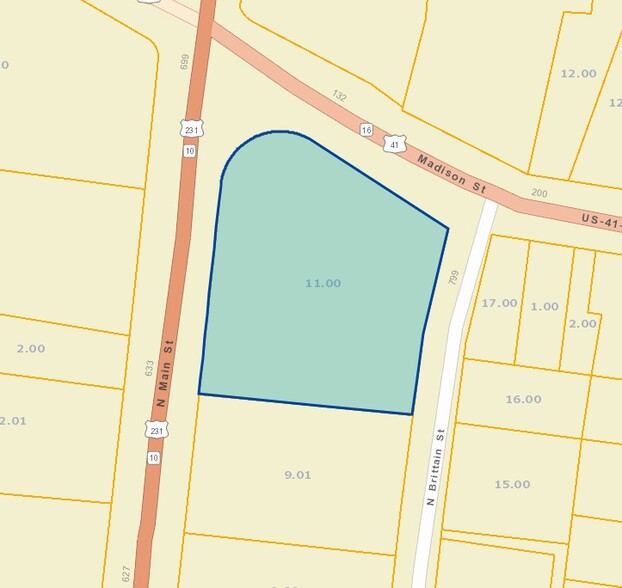 100 Madison St, Shelbyville, TN à vendre - Plan cadastral - Image 1 de 1