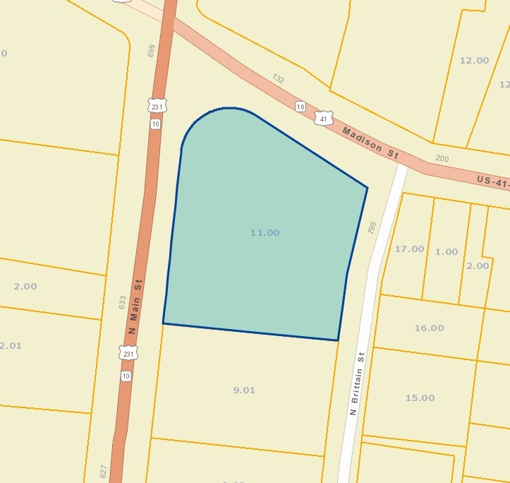 100 Madison St, Shelbyville, TN à vendre Plan cadastral- Image 1 de 1