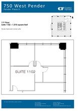 750 W Pender St, Vancouver, BC à louer Plan d’étage- Image 1 de 1