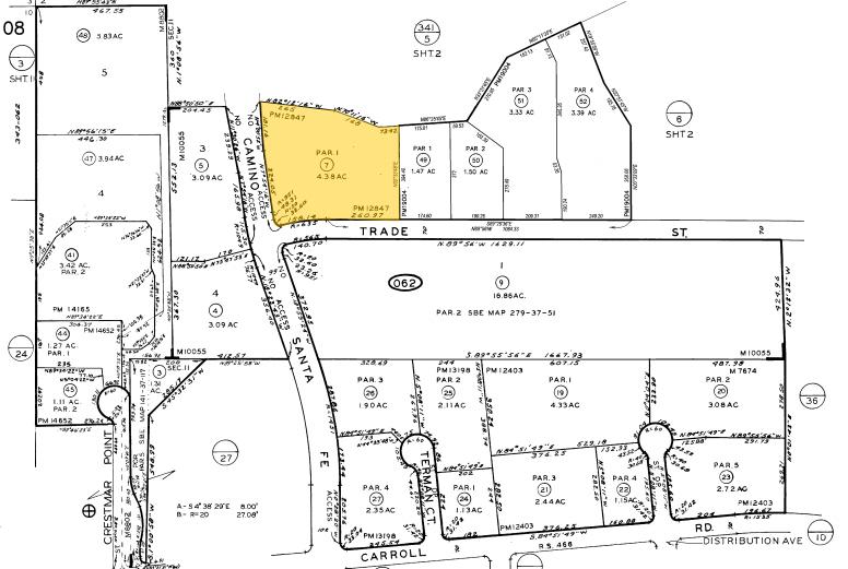7220 Trade St, San Diego, CA à louer - Plan cadastral - Image 2 de 5