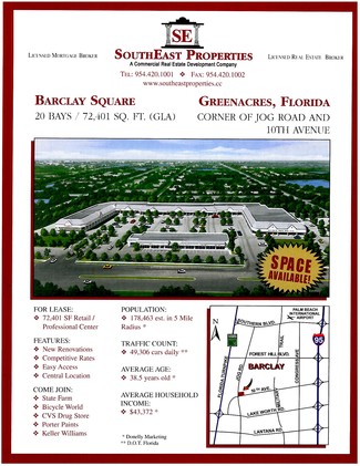 Plus de détails pour 2902-2990 Jog Rd, Greenacres, FL - Bureau/Commerce de détail, Flex à louer