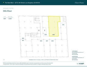 127 E 9th St, Los Angeles, CA for lease Floor Plan- Image 1 of 1