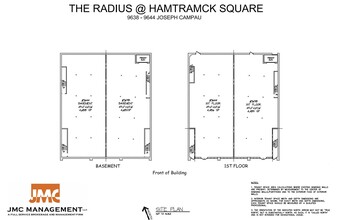 9638-9644 Joseph Campau St, Hamtramck, MI à louer Plan d  tage- Image 2 de 3