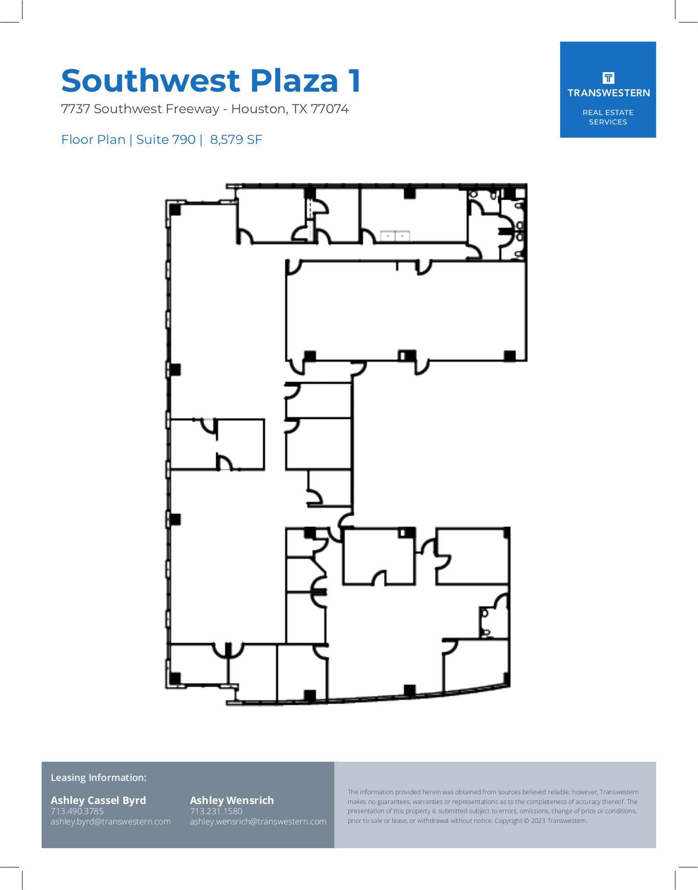 7737 Southwest Fwy, Houston, TX for lease Floor Plan- Image 1 of 1