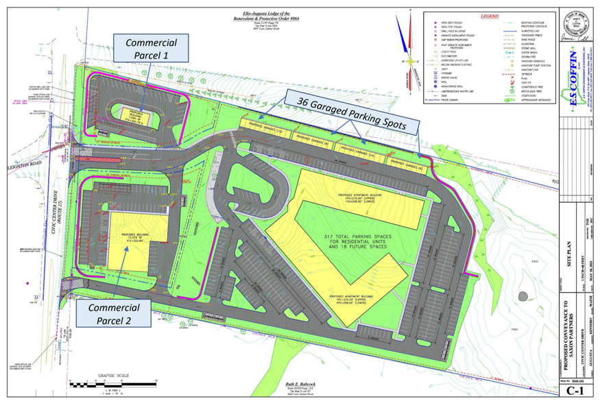 375-391 Civic Center Dr, Augusta, ME for sale - Site Plan - Image 2 of 8