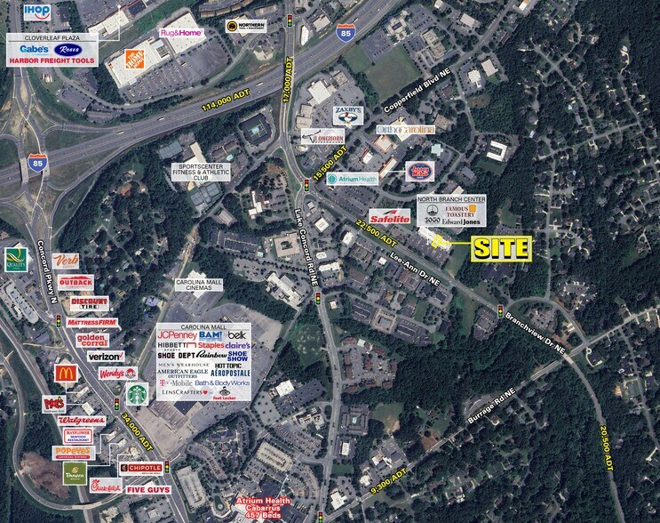 970 Branchview Dr NE, Concord, NC for lease - Aerial - Image 2 of 3