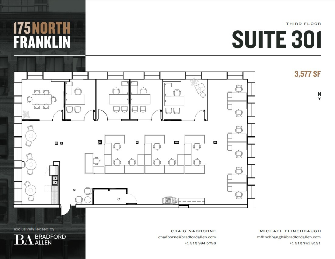 175 N Franklin St, Chicago, IL à louer Plan d’étage- Image 1 de 2