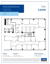 5433 Westheimer Rd, Houston, TX for lease Floor Plan- Image 1 of 1