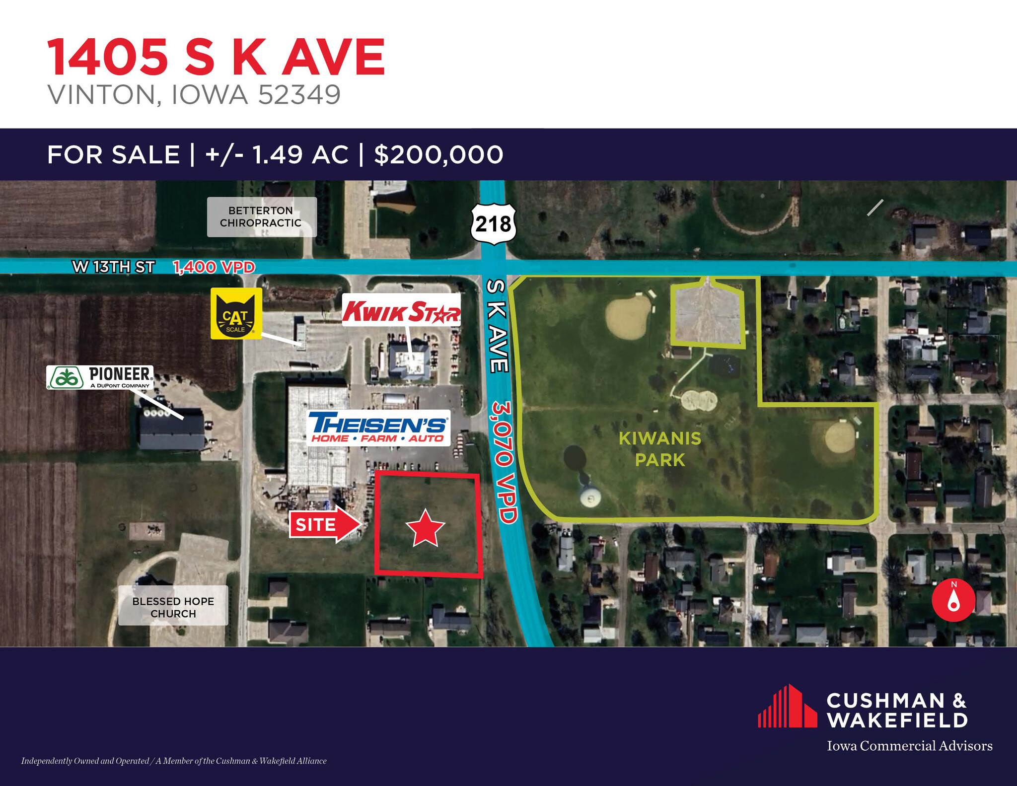 K Ave, Vinton, IA for sale Building Photo- Image 1 of 3