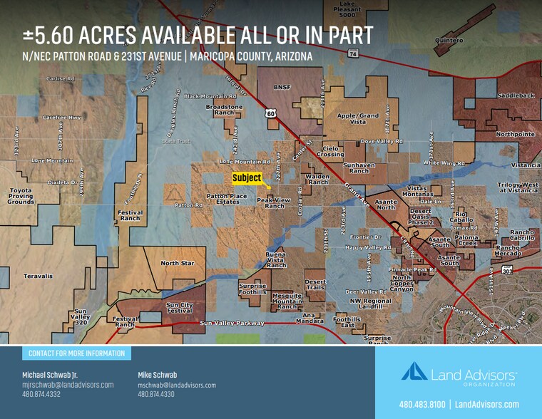 N/NEC Patton Road & 231st Ave, Wittmann, AZ à vendre - Photo principale - Image 1 de 2
